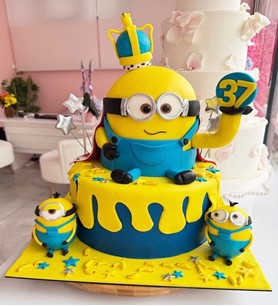 minion pasta, minyonlar pasta, kral minion pasta