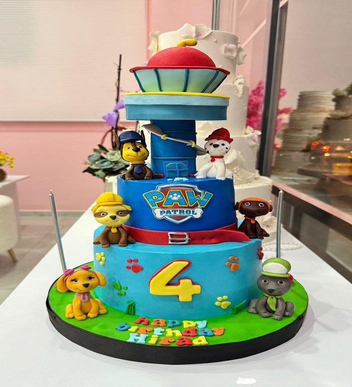 paw patrol pasta, erkek çocuk pastası, butik pasta